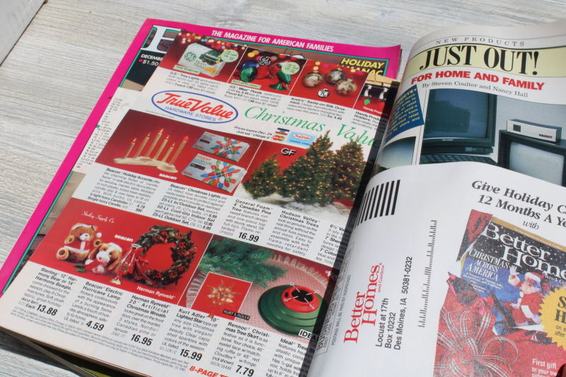 photo of 80s 90s vintage Christmas magazines lot BH&G baking, holiday recipes, tons of ads!  #8